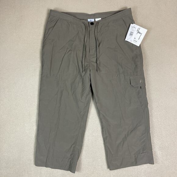 Guy Harvey Aftco Short‎ Mens M Khaki Cargo Lightweight Fishing Bermuda Pants - Picture 1 of 16
